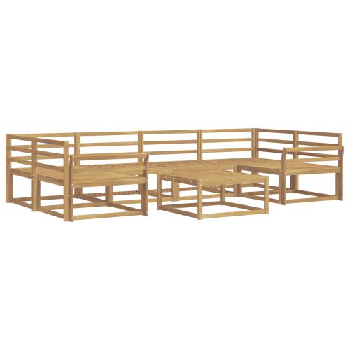 Комплект дивани за открито 7 pcs Бяло