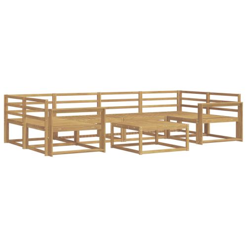 Комплект дивани за открито 7 pcs Бяло