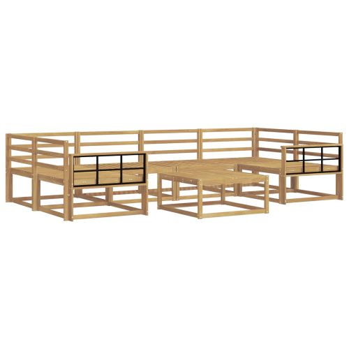 Комплект дивани за открито 7 pcs Бяло