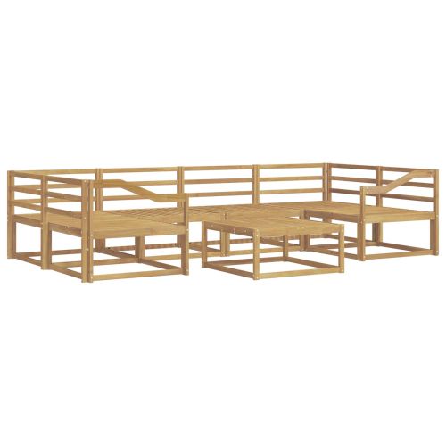 Комплект дивани за открито 7 pcs Бяло