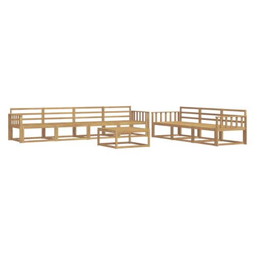 Комплект дивани за открито 8 pcs Бяло