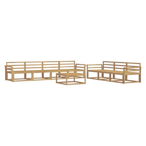 Комплект дивани за открито 8 pcs Бяло