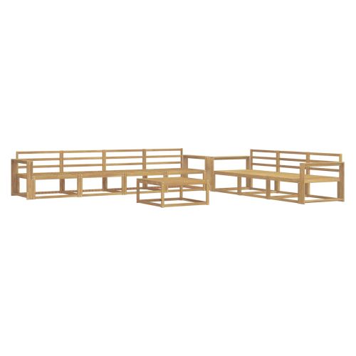 Комплект дивани за открито 8 pcs Бяло