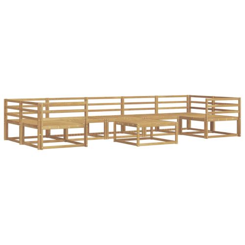 Комплект дивани за открито 8 pcs Бяло
