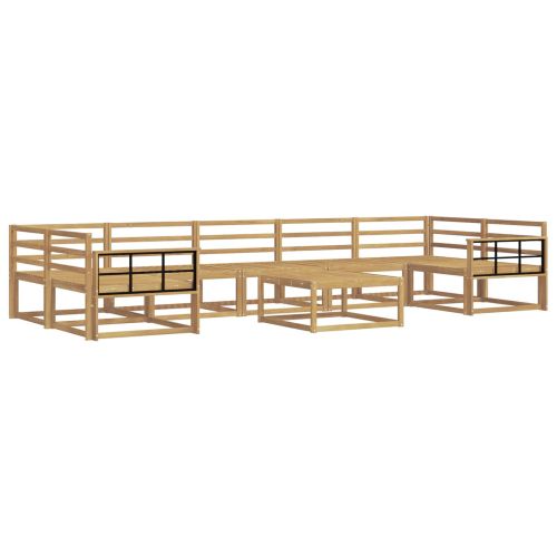 Комплект дивани за открито 8 pcs Бяло