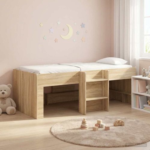 Легло за деца с висока рамка 2 pcs Сонома 193 x 96,1 x 68,5 см