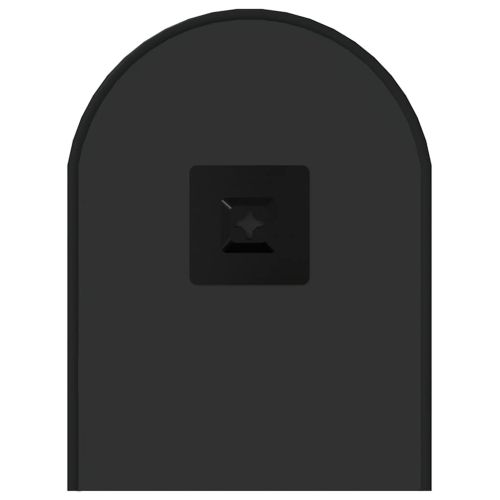 Стенно огледало черно 50x20 см овално