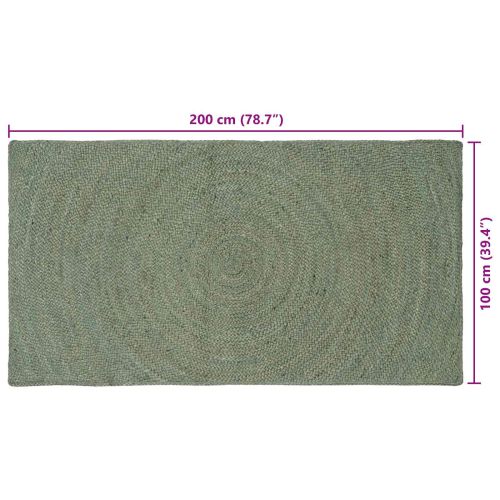 Килими за помещение Маслиненозелено 100 x 200 cm юта