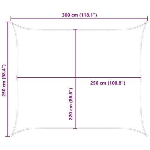 Слънчево платно за сянка Жълт и бял 2,5 x 3 m