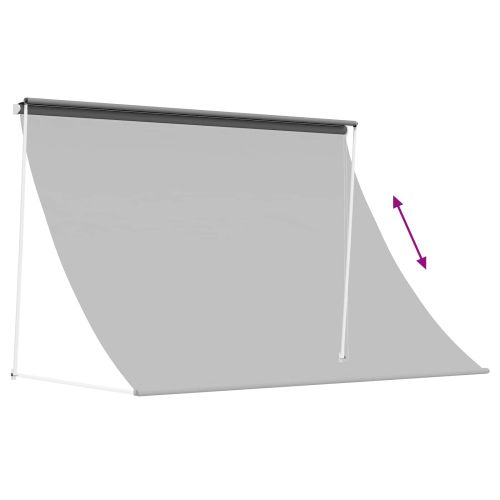 Сенник Светлосиво 400 x 150 cm 180 г / м² полиестер с PU покритие
