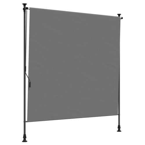 Външна ролкова завеса Светлосиво 100 x 270 cm