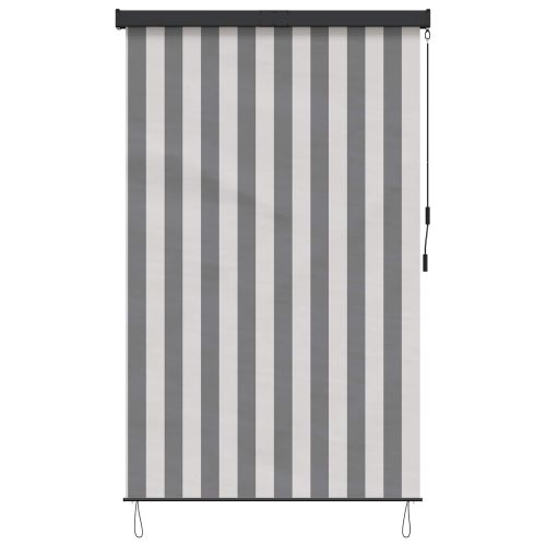 Ролетна щора Антрацит и бяло 100 x 250 cm Текстил и Алуминий