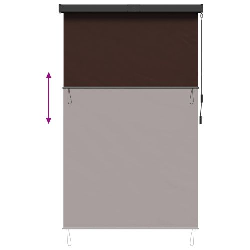 Ролетна щора Кафяво 140 x 250 cm Текстил и Алуминий