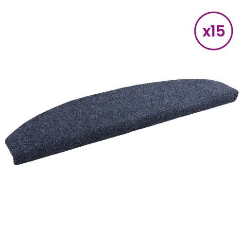 Самозалепващи стъпаловидни постелки Полукръг 15 pcs Синьо