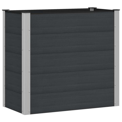 Градинска повдигната леха Черно 100 x 50 x 91 cm