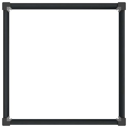 Градинска повдигната леха Черно 100 x 100 x 54 cm