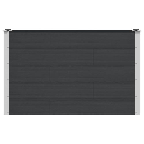 Градинска повдигната леха Черно 150 x 50 x 91 cm