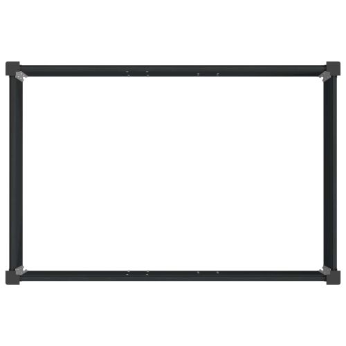 Градинска повдигната леха Черно 150 x 100 x 91 cm