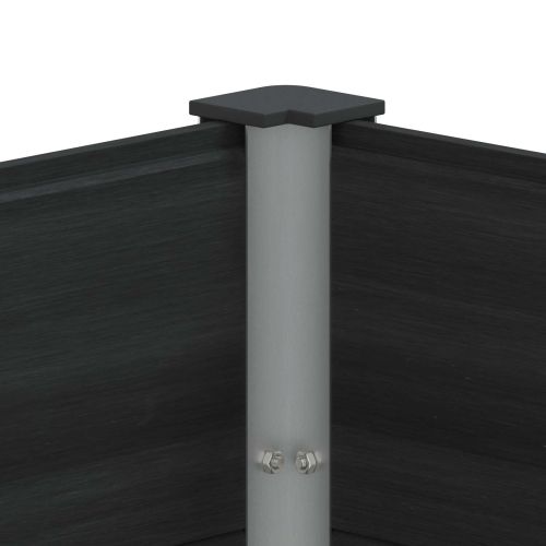 Градинска повдигната леха Черно 150 x 100 x 91 cm