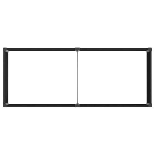 Градинска повдигната леха Черно 250 x 100 x 91 cm