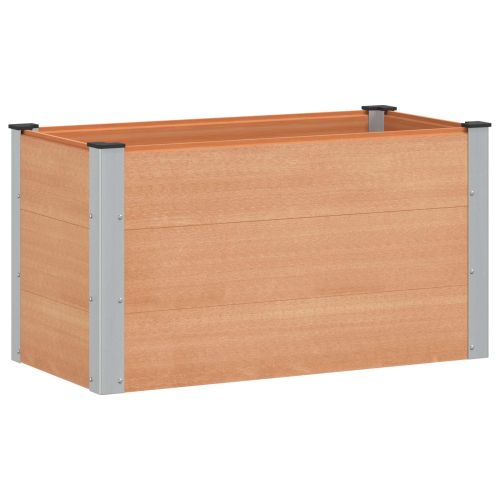 Градинска повдигната леха Кафяво 100 x 50 x 54 cm