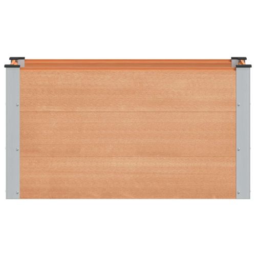 Градинска повдигната леха Кафяво 100 x 50 x 54 cm