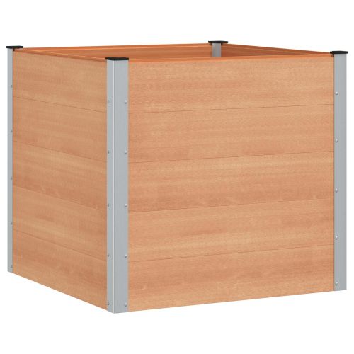 Градинска повдигната леха Кафяво 100 x 100 x 91 cm