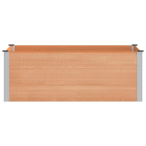 Градинска повдигната леха Кафяво 150 x 100 x 54 cm