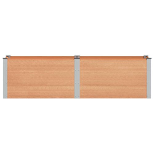 Градинска повдигната леха Кафяво 200 x 50 x 54 cm