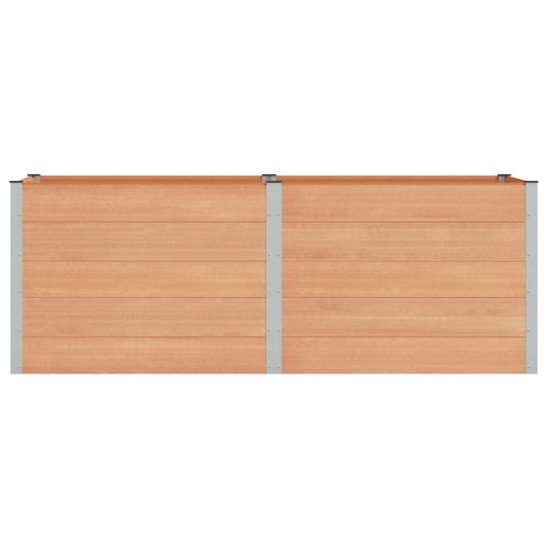 Градинска повдигната леха Кафяво 250 x 100 x 91 cm