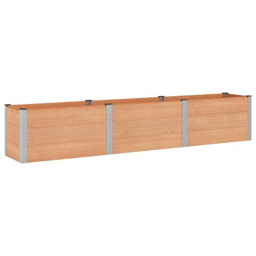 Градинска повдигната леха Кафяво 300 x 50 x 54 cm