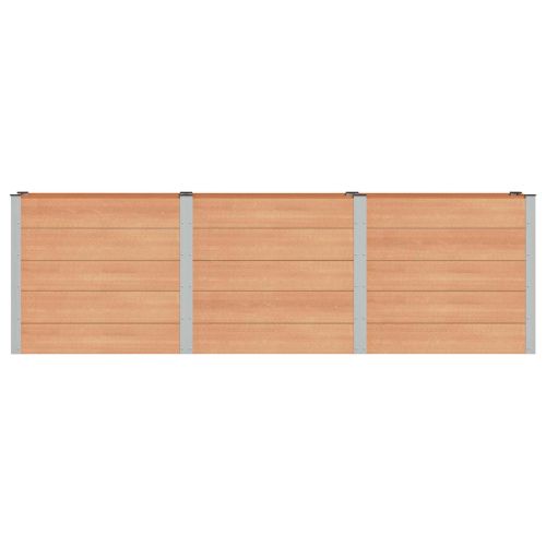Градинска повдигната леха Кафяво 300 x 50 x 91 cm