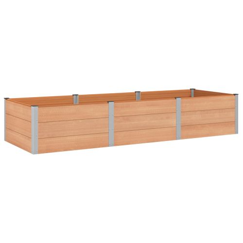 Градинска повдигната леха Кафяво 300 x 100 x 54 cm