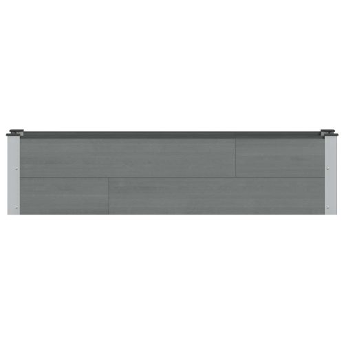 Градинска повдигната леха Сиво 150 x 30 x 36 см