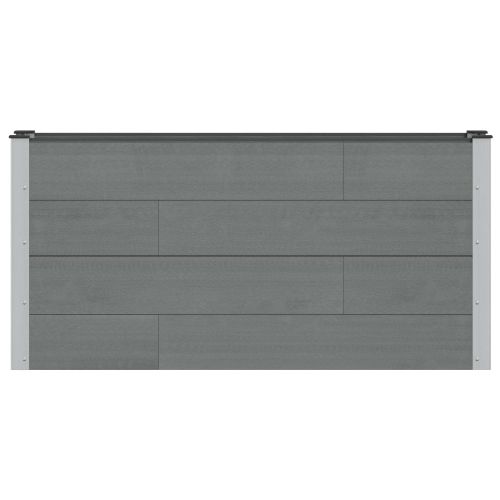 Градинска повдигната леха Сиво 150 x 30 x 72 см