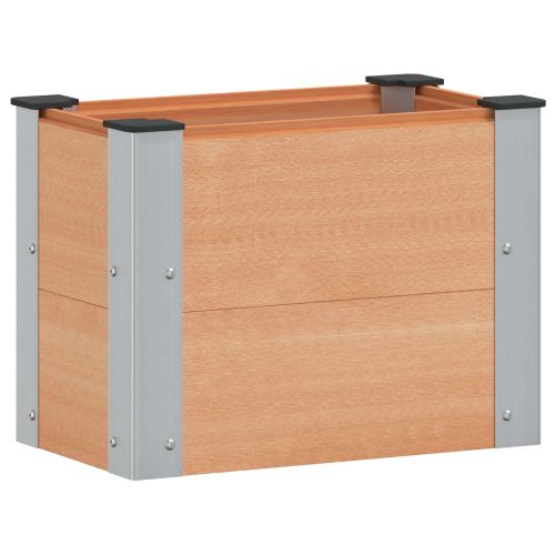 Градинска повдигната леха Кафяво 50 x 30 x 36 см