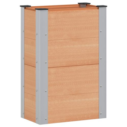 Градинска повдигната леха Кафяво 50 x 30 x 72 см