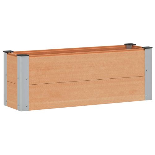 Градинска повдигната леха Кафяво 100 x 30 x 36 cm