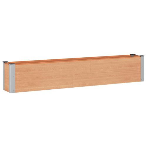 Градинска повдигната леха Кафяво 200 x 30 x 36 см