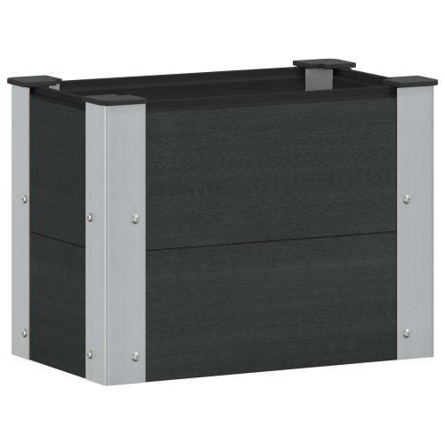 Градинска повдигната леха Черно 50 x 30 x 36 см
