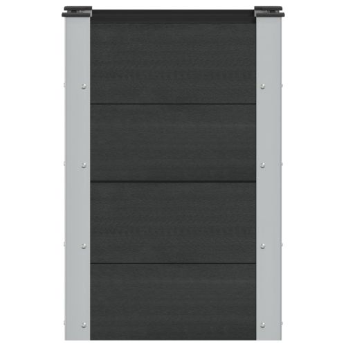 Градинска повдигната леха Черно 50 x 30 x 72 см