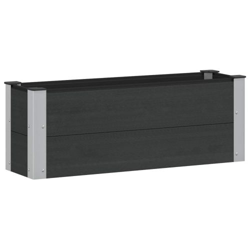 Градинска повдигната леха Черно 100 x 30 x 36 cm