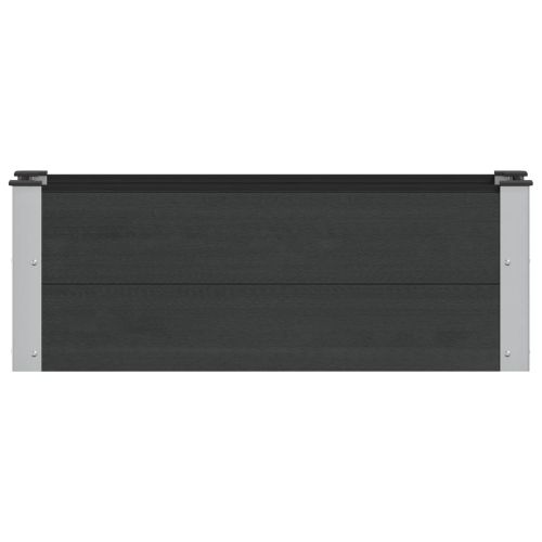 Градинска повдигната леха Черно 100 x 30 x 36 cm