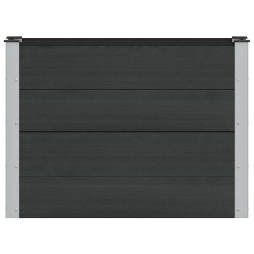 Градинска повдигната леха Черно 100 x 30 x 72 см