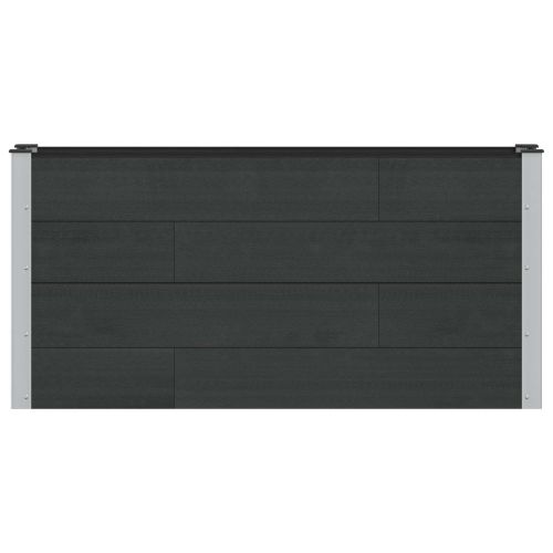 Градинска повдигната леха Черно 150 x 30 x 72 см