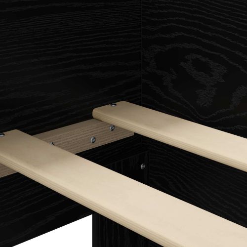 Леглова рамка с табла Черен дъб 80 x 200 cm Инженерна дървесина
