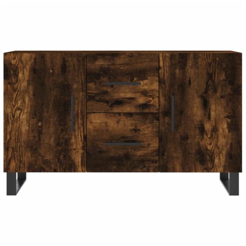 Сайдборд, опушен дъб, 100x36x60 см, инженерно дърво