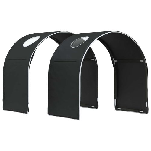 Леглов тунел 2 pcs Черно 211 x 52,5 x 2 см Полиестер