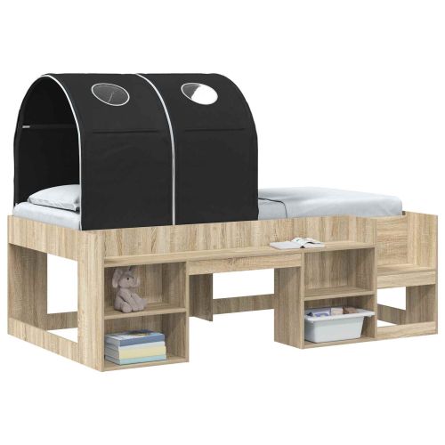Леглов тунел 2 pcs Черно 211 x 52,5 x 2 см Полиестер