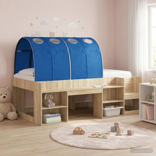 Леглов тунел 2 pcs Синьо 211 x 67.5 x 2 см Полиестер